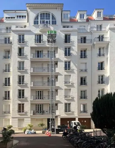 Débarras d'appartement, Immeuble