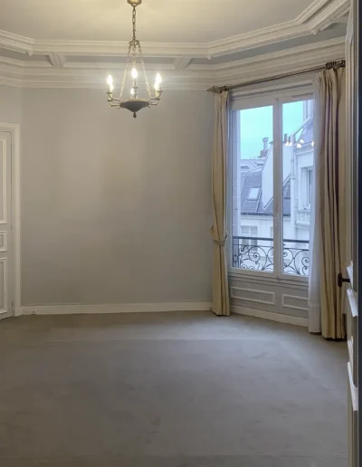 Débarras valorisé appartement Boulevard Raspail Paris 75006, Chambre vide